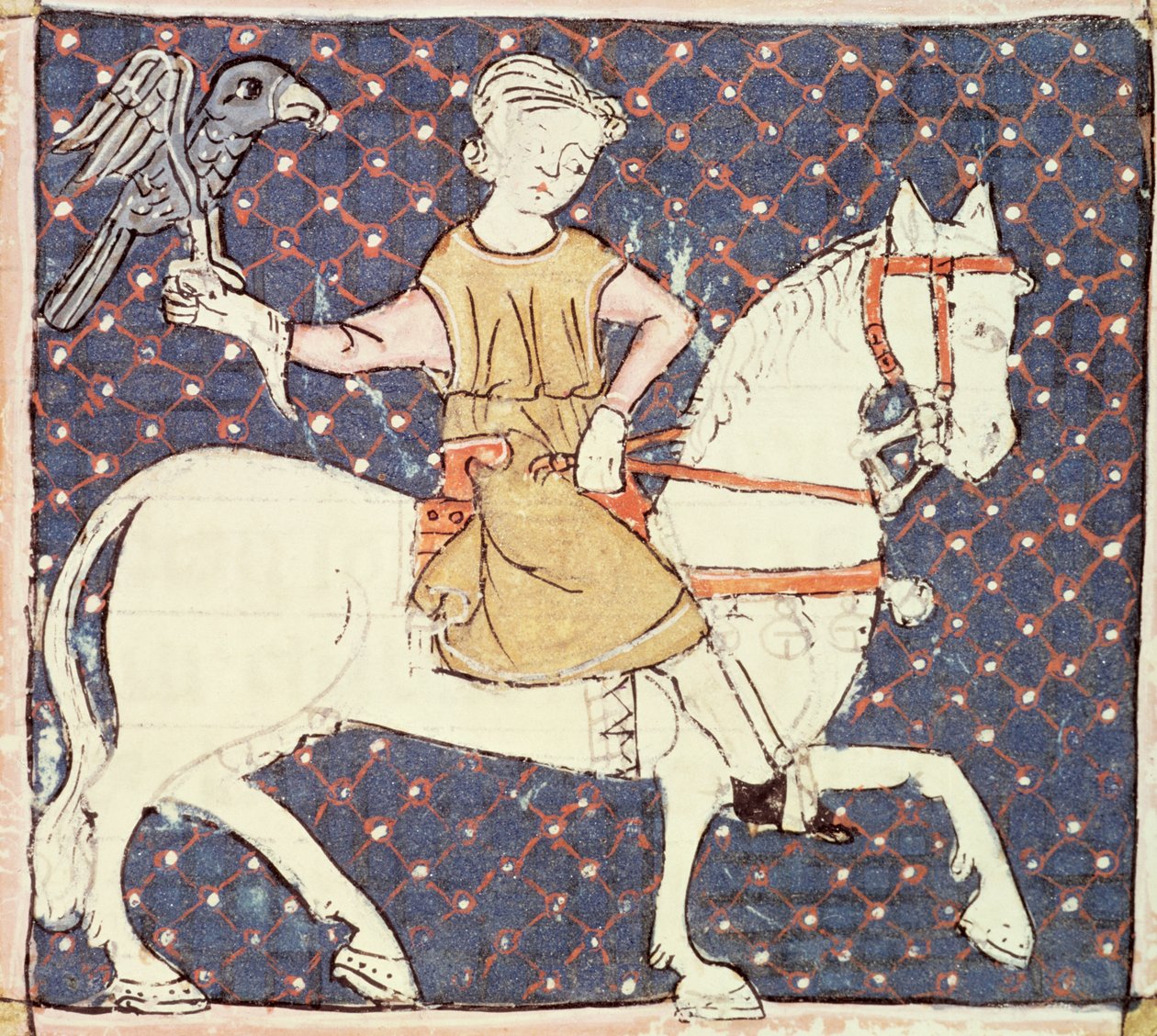 Fol.58v Mayo: Cetrería de Matfre Ermengaut
