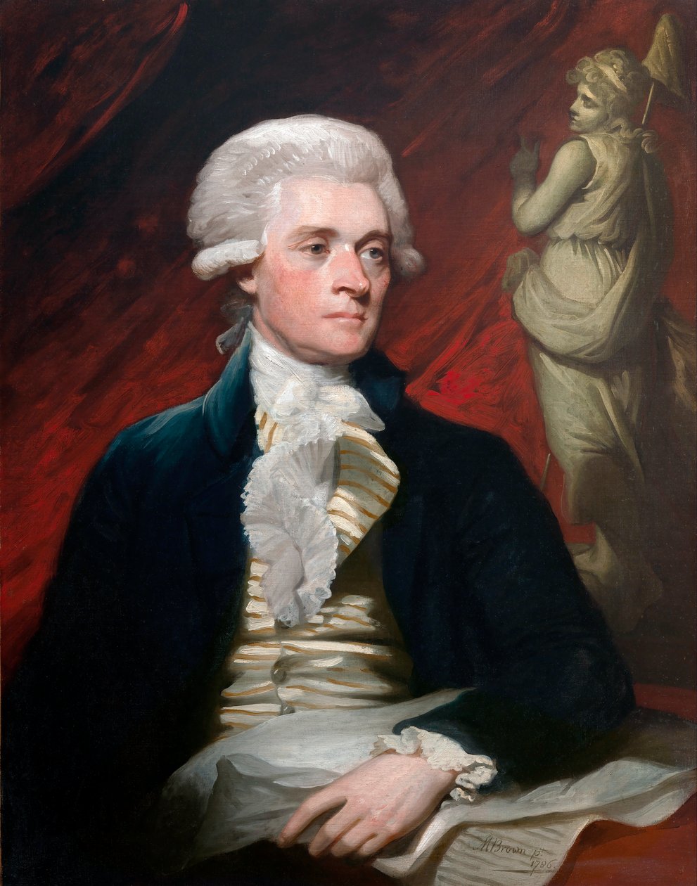 Retrato de Thomas Jefferson de Mather Brown
