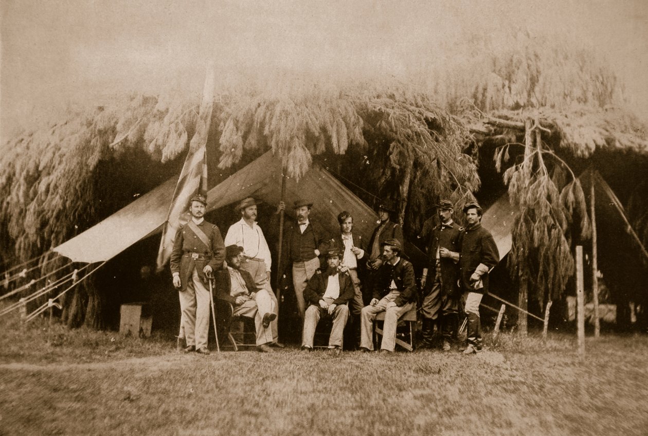 Oficiales de los 4º Voluntarios de Nueva York, 1861-65 de Mathew B. Brady