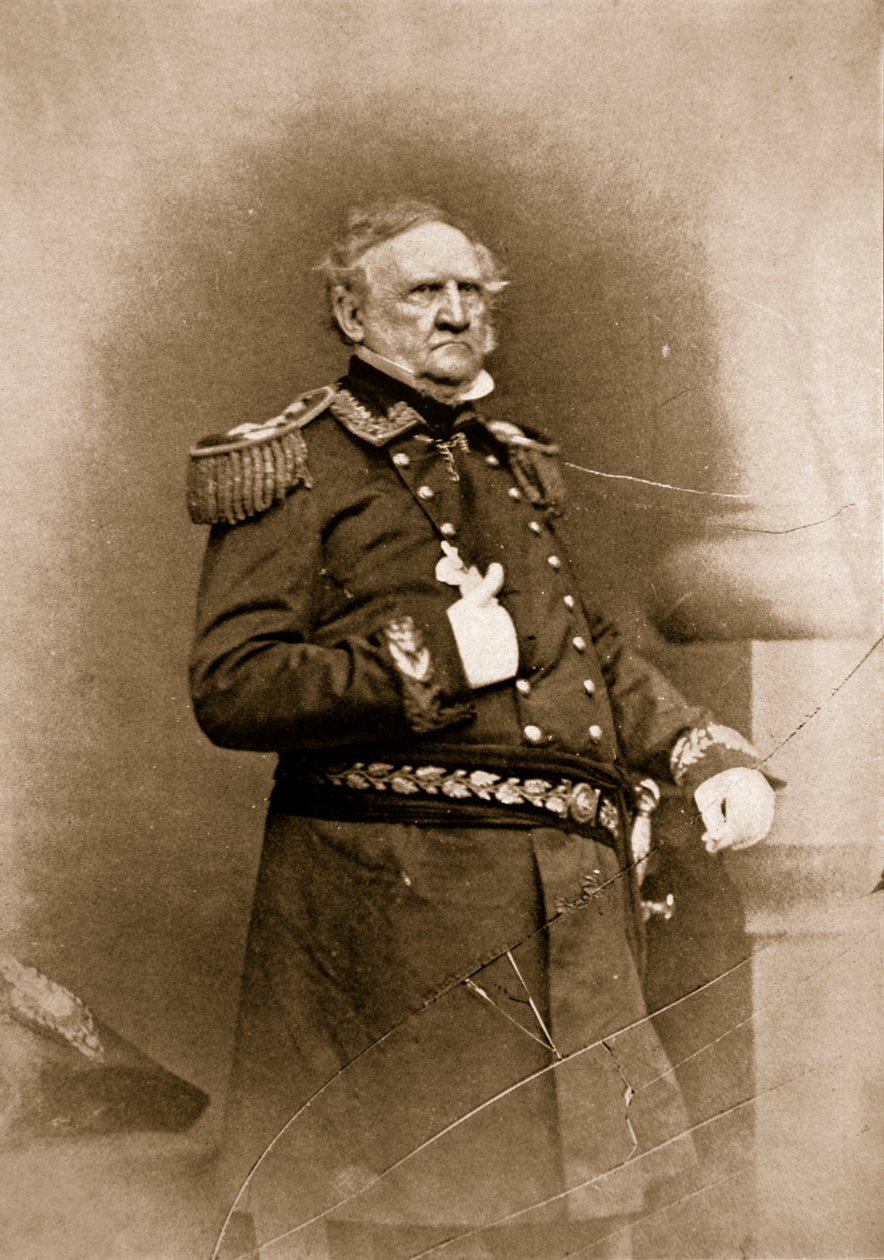 Retrato del General Winfield Scott, 1861-65 de Mathew B. Brady