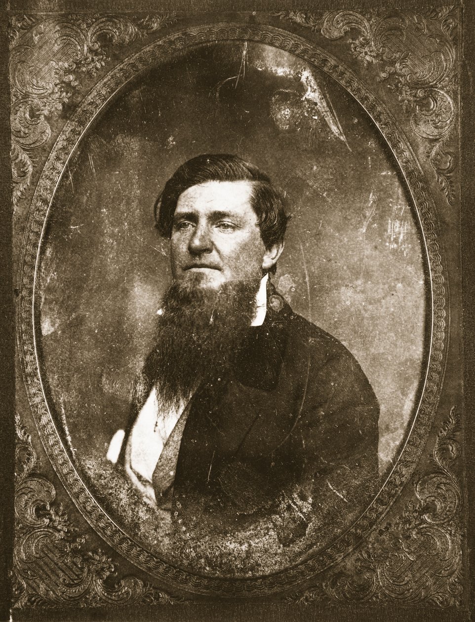 Hombre barbudo no identificado de Mathew B. Brady