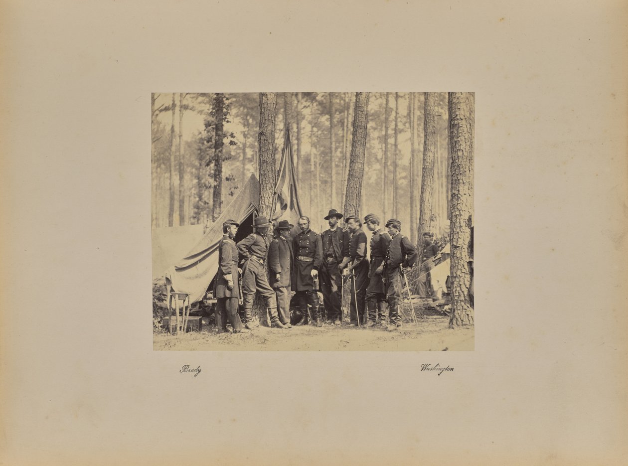 Potter y su personal de Mathew B. Brady