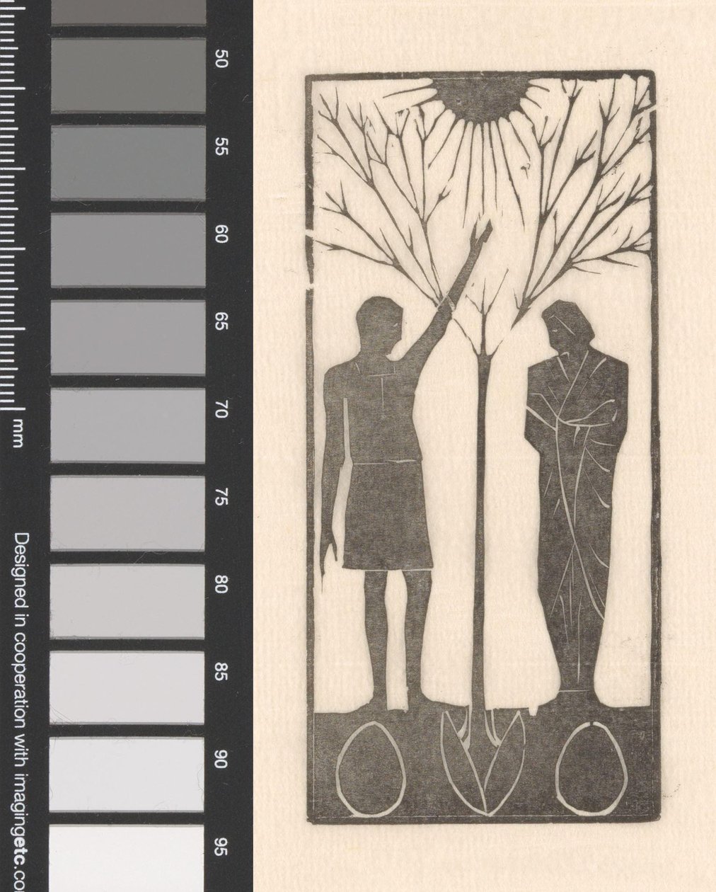 Dos figuras cerca de un árbol de Mathieu Lauweriks