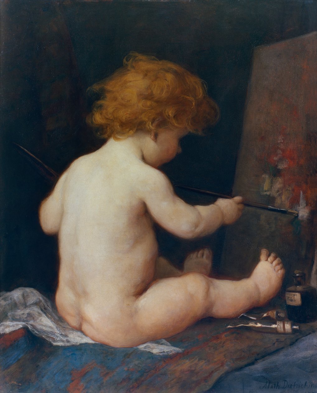 Una joven artista de Mathilde Dietrichson