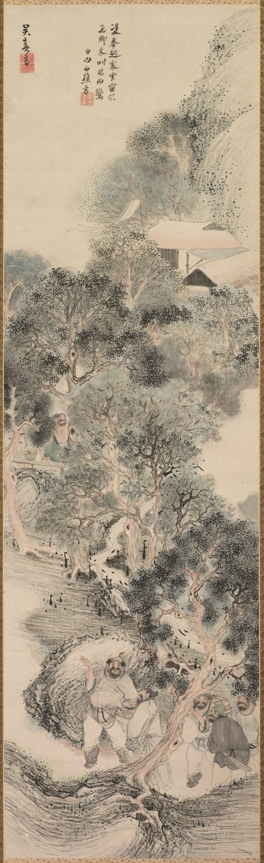 Bandidos de Water Margin, finales del siglo XVIII-principios del siglo XIX de Matsumura Goshun