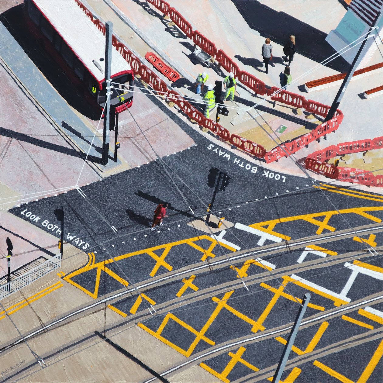 Check Your Travel, 2020 (acrílico sobre panel) de Matt Bannister