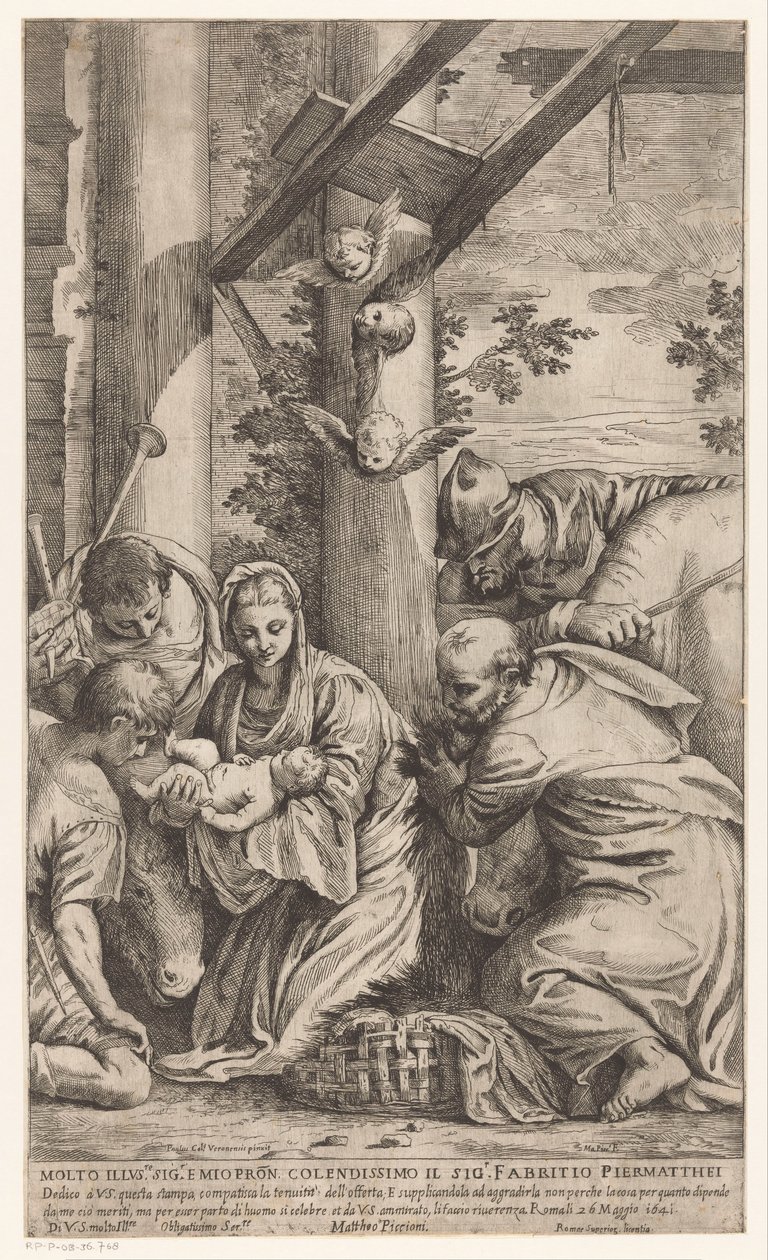 Adoración de los pastores de Matteo Piccioni