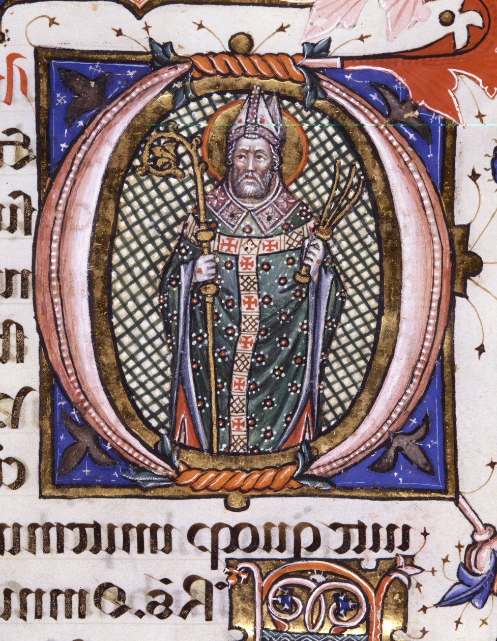 San Ambrosio (Miniatura, c.1492-1523) de Matteo da Milano