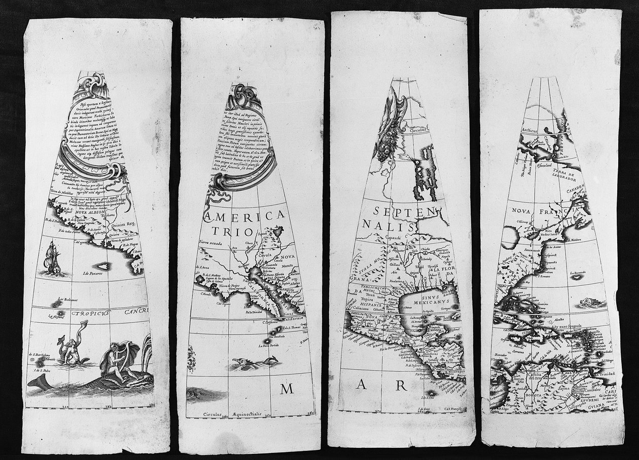 Globo terráqueo, 1632 de Matthaus Greuter
