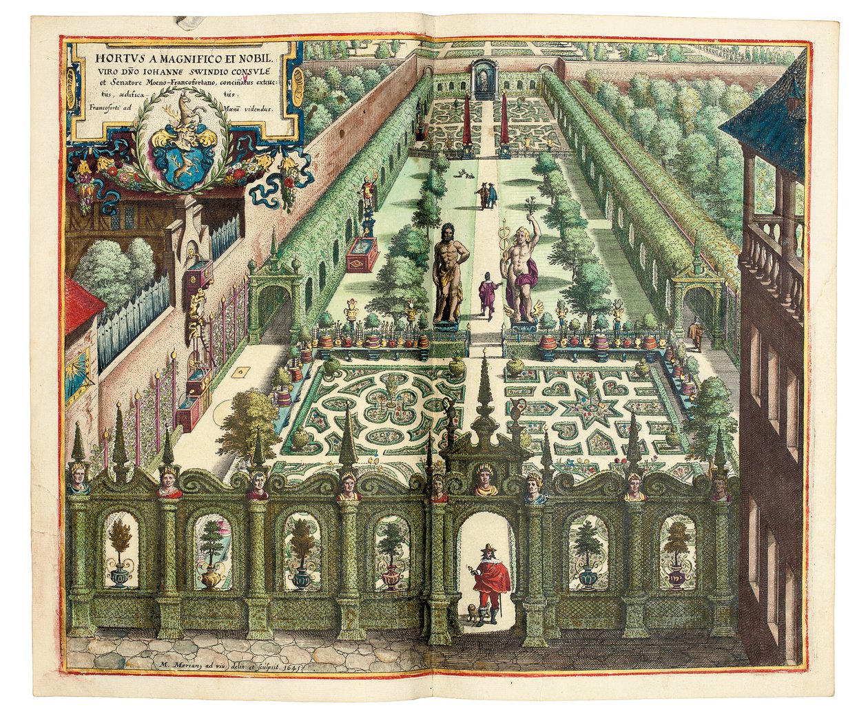 El jardín de Johan Schwinden de Matthaus the Elder Merian