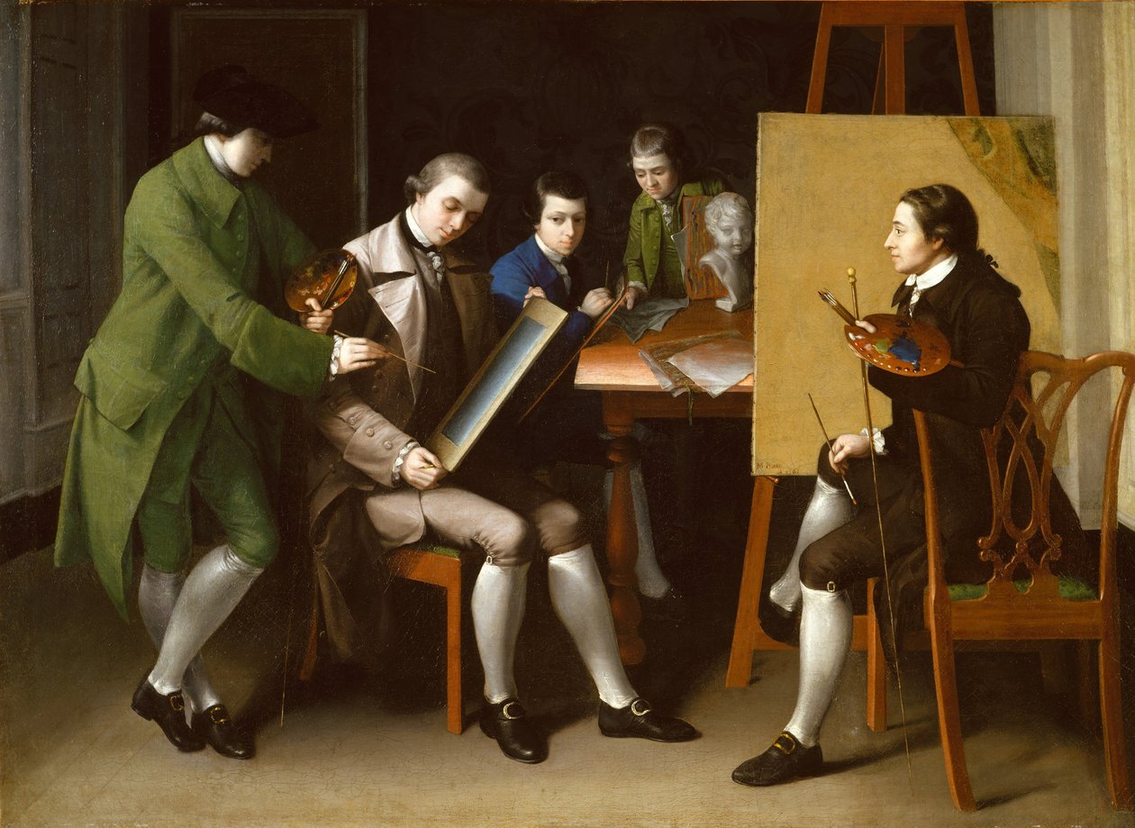 La Escuela Americana, 1765 de Matthew Pratt
