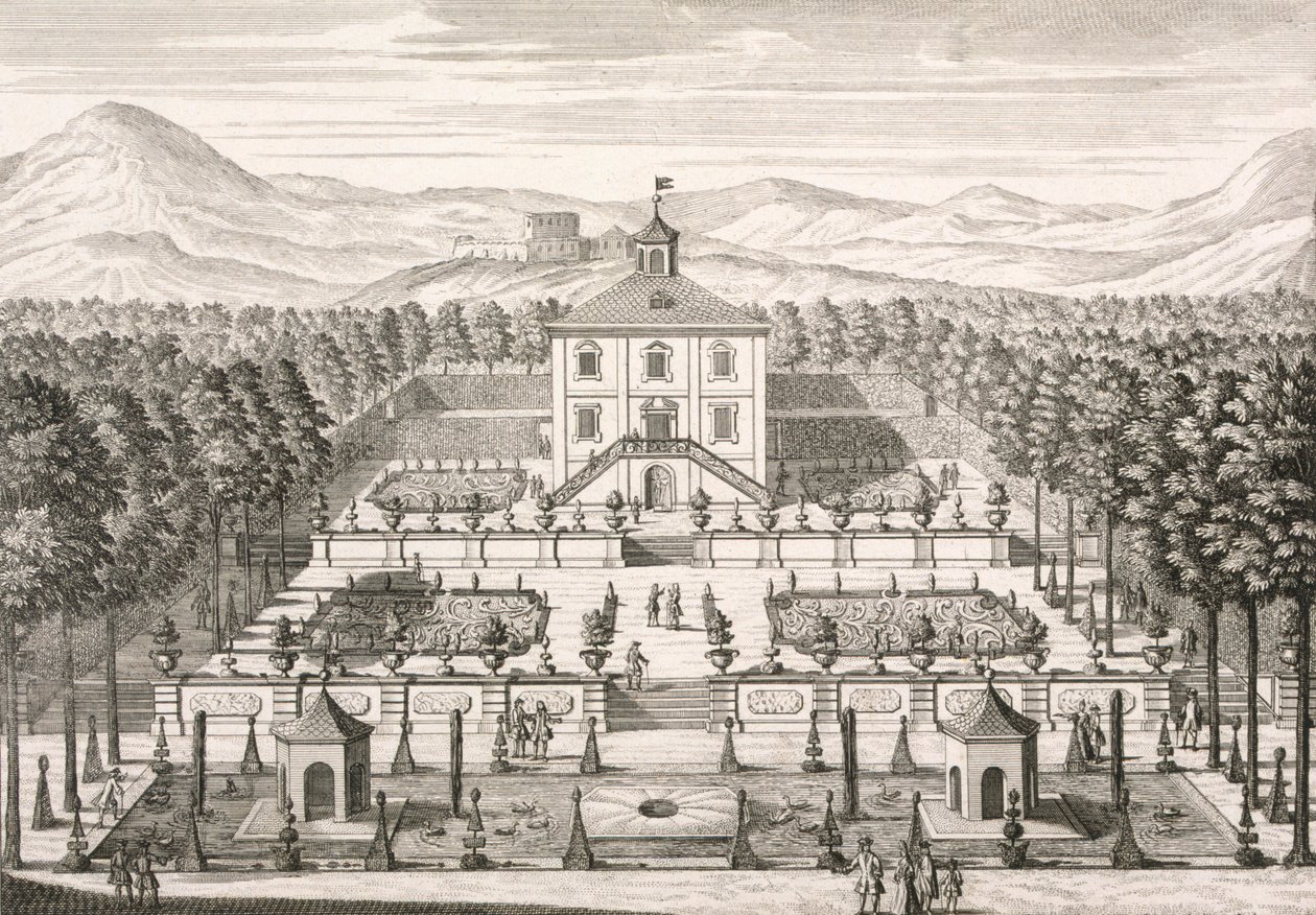 Casa y jardín, 1715 de Matthias Diesel