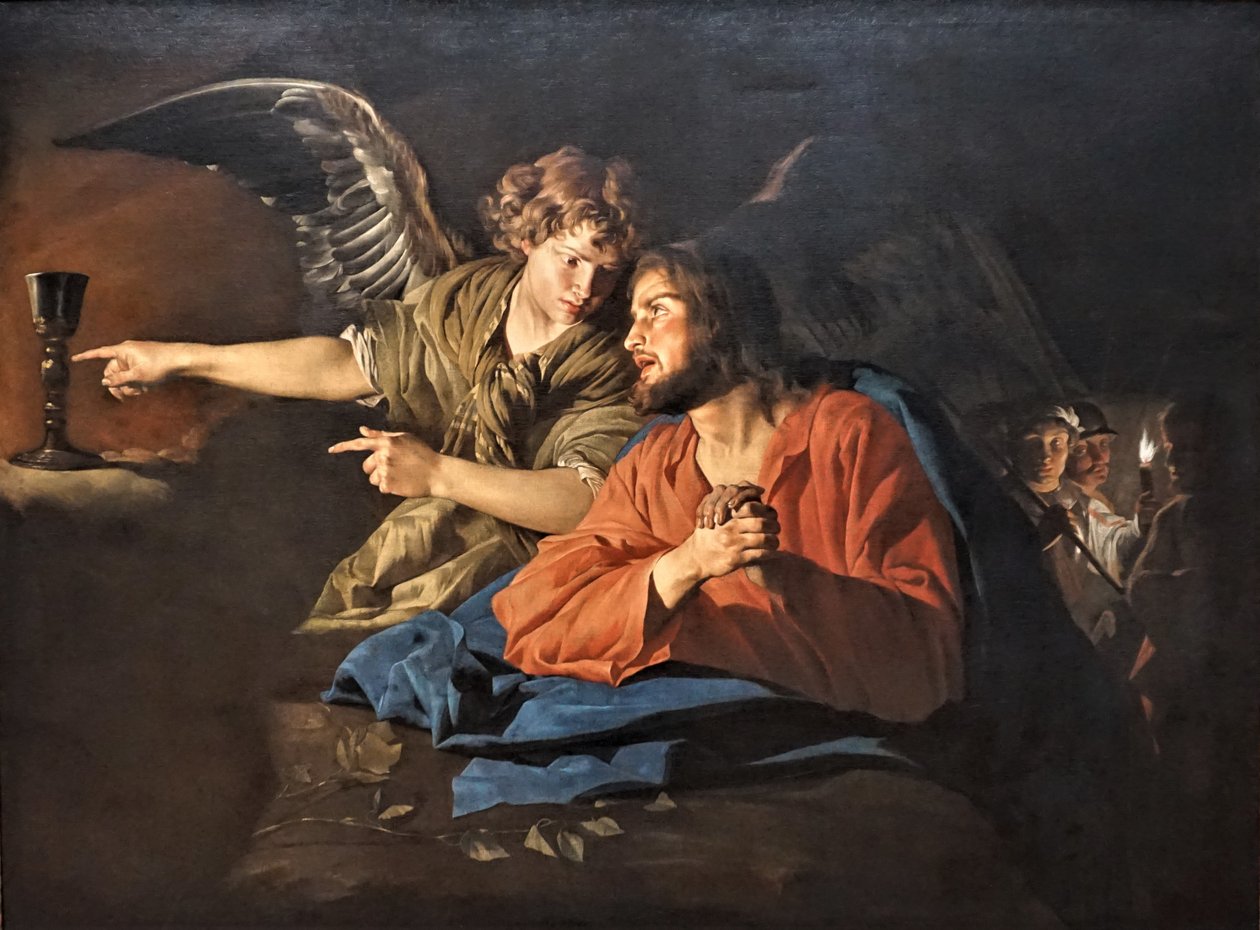 Cristo en el Monte de los Olivos de Matthias Stom