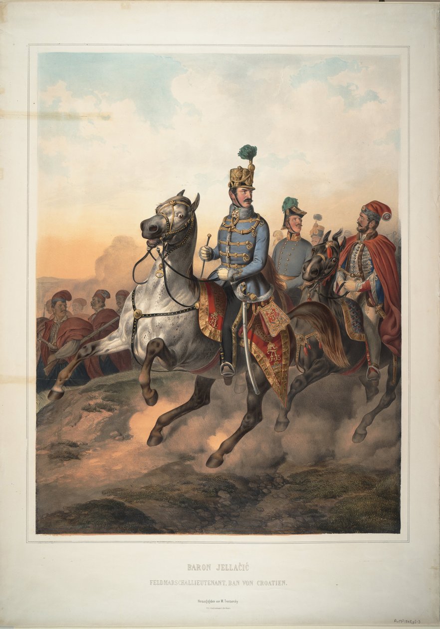 Conde Josip Jelacic de Buim, 1849 de Matthias Trentsensky