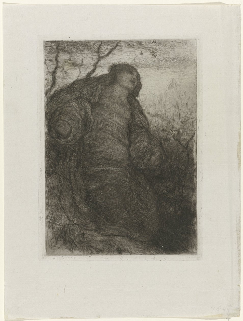 mujer debajo de un árbol La Dama de Shalott de Matthijs Maris