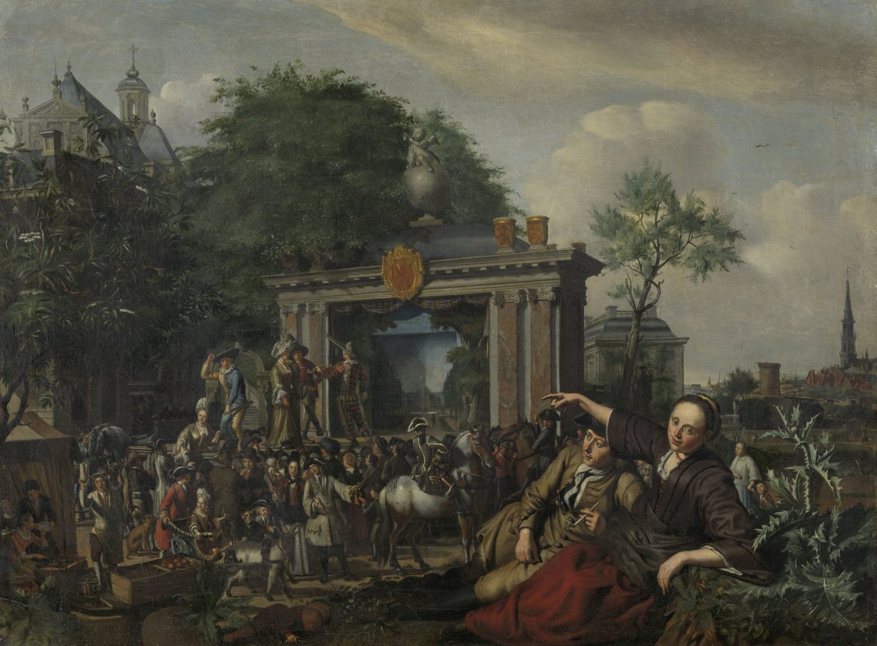 Representación teatral al aire libre de Matthijs Naiveu