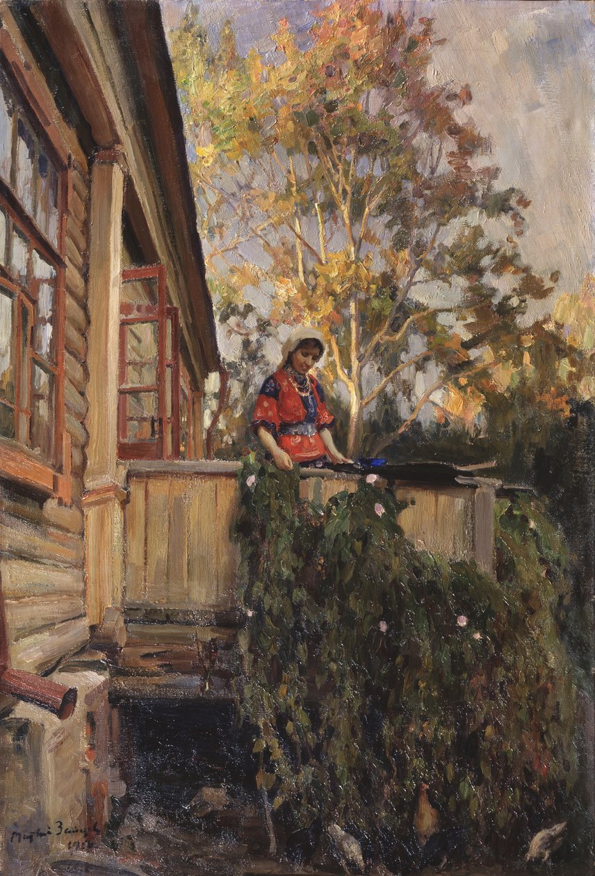 En el balcón, 1912 de Matvei Markovich Zaytsev