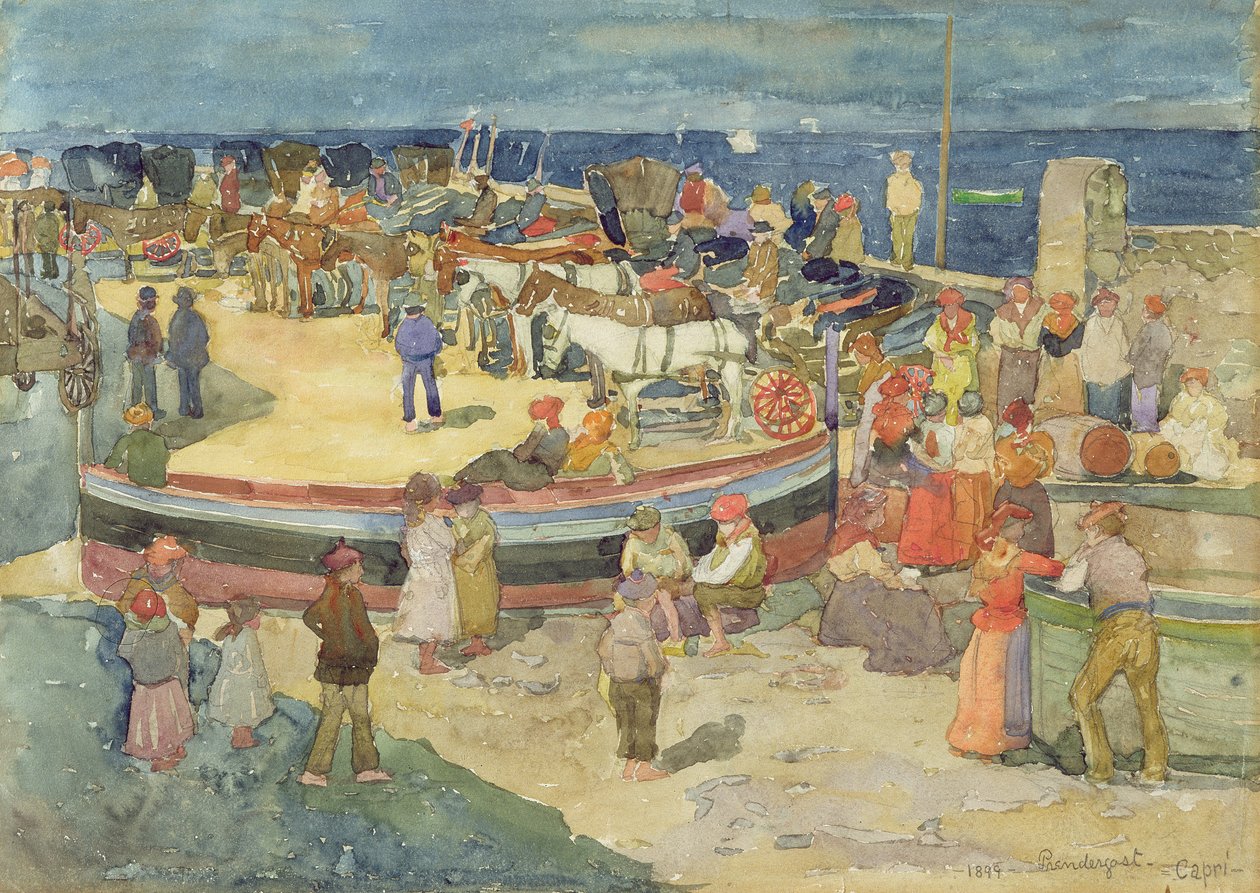 Gran Marina, Capri, 1899 de Maurice Brazil Prendergast