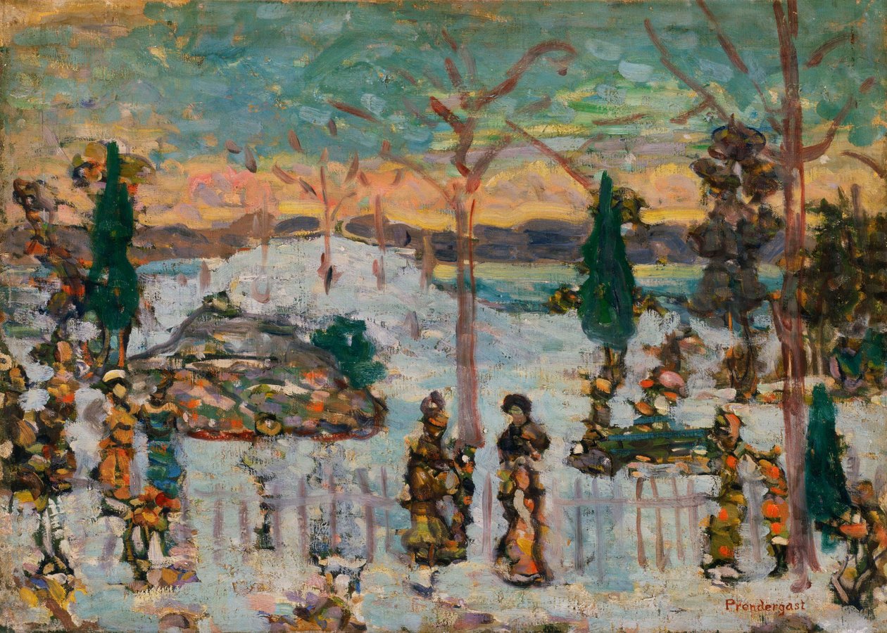 Nieve en Abril de Maurice Brazil Prendergast