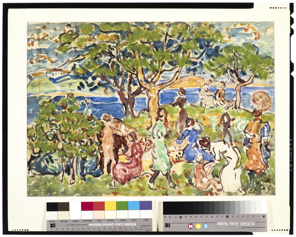 El picnic, c.1912-15 de Maurice Brazil Prendergast