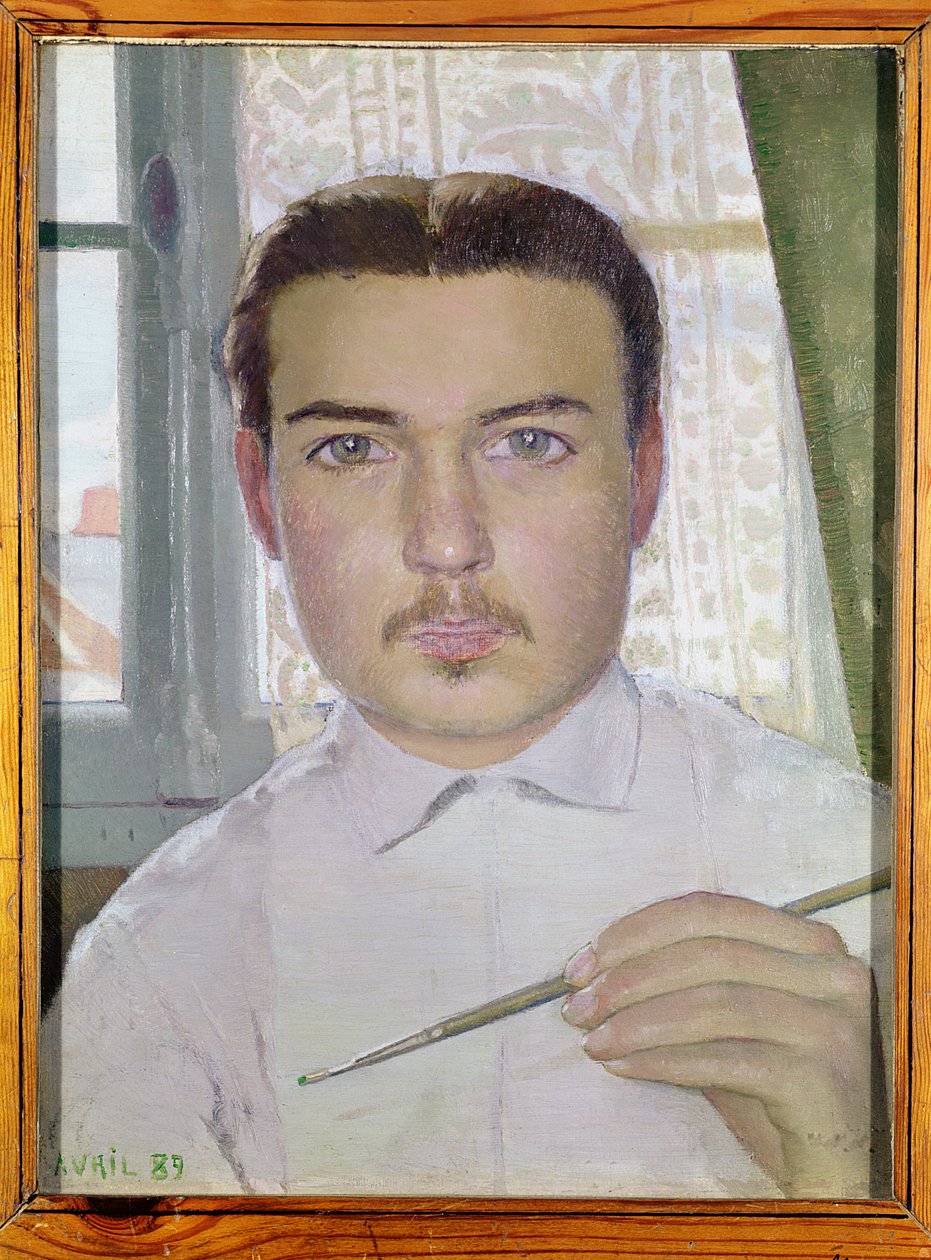 Autorretrato a los 18 años, abril de 1889 de Maurice Denis