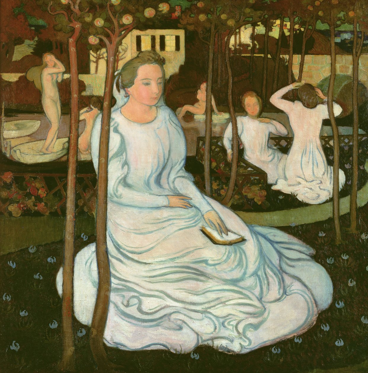 El huerto de las vírgenes prudentes, 1893 de Maurice Denis