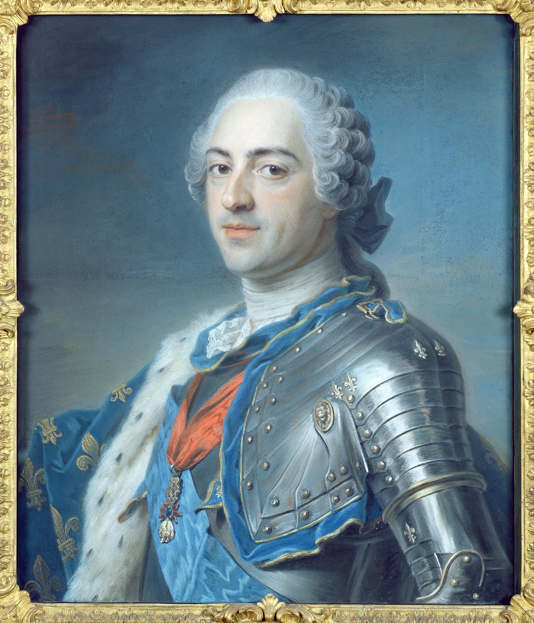 Retrato del Rey Luis XV (1710-74) 1748 de Maurice Quentin de La Tour