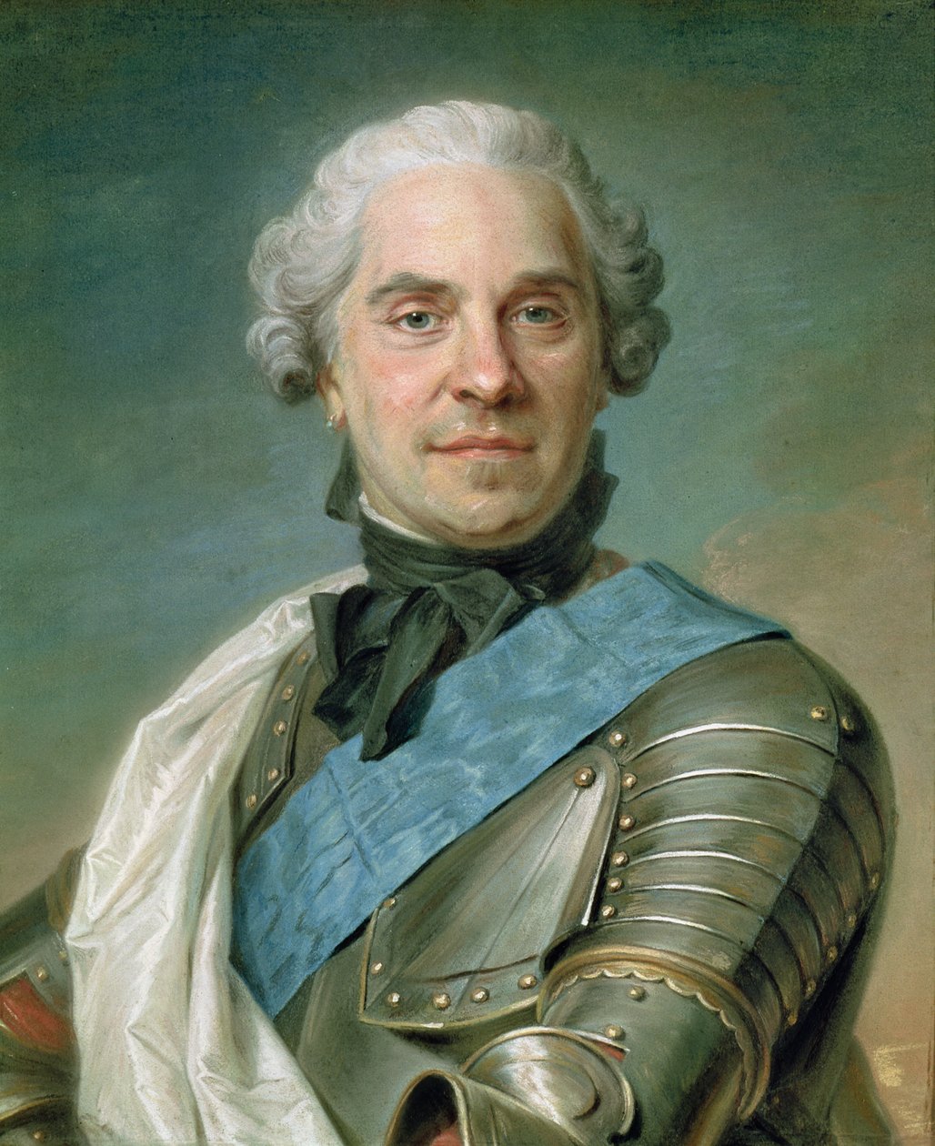 Retrato de Maurice (1696-1750) Conde de Saxe de Maurice Quentin de La Tour