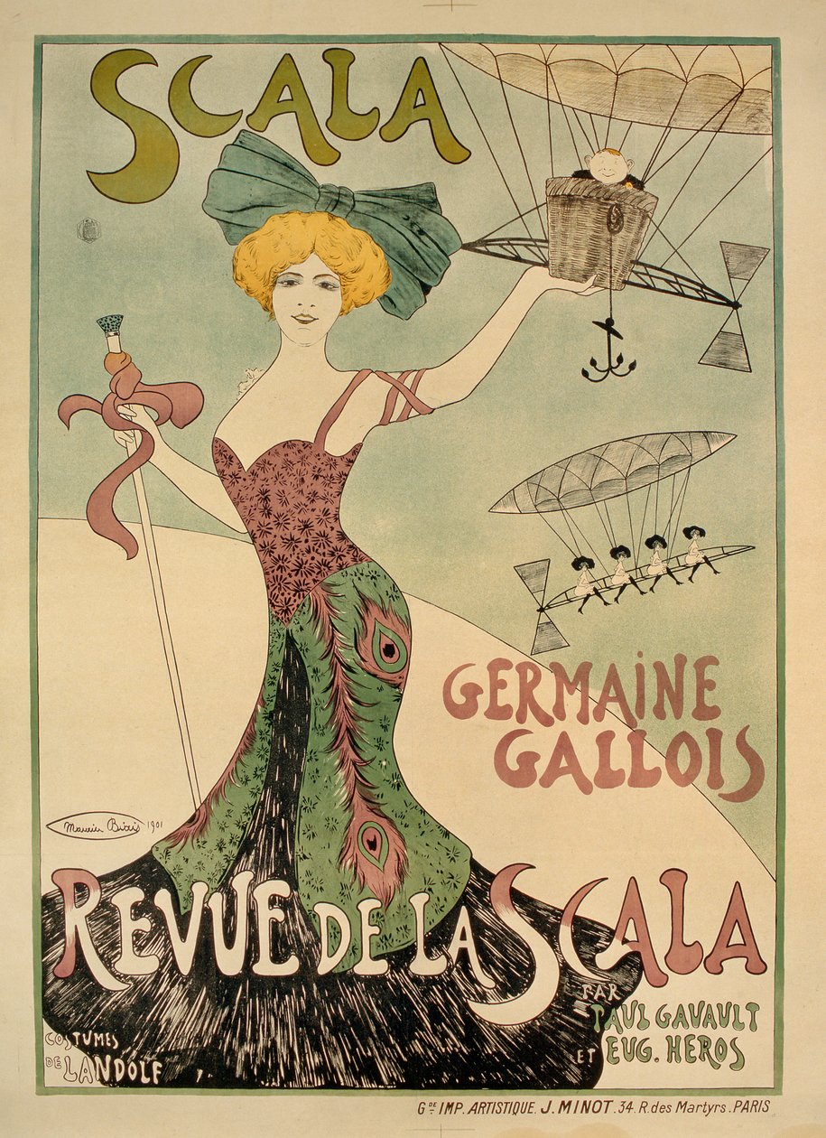 Cartel de Revue de la Scala, 1901 de Maurice Biais