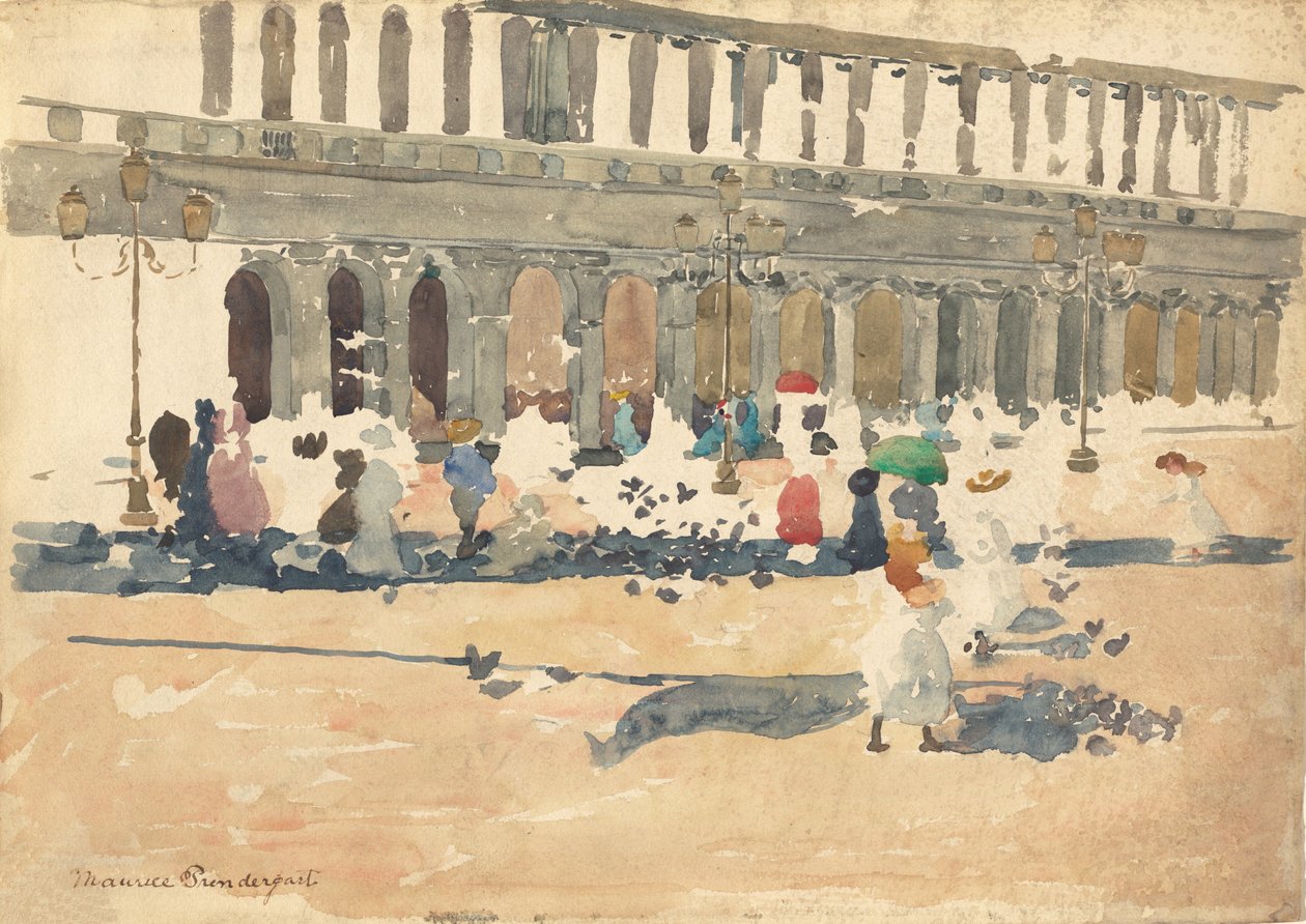 Café Florian en Venecia de Maurice Brazil Prendergast