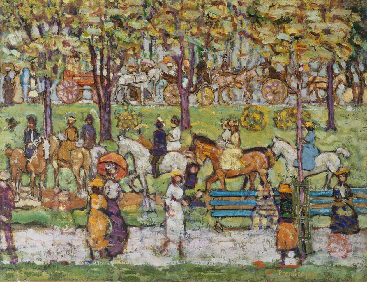 Central Park de Maurice Brazil Prendergast