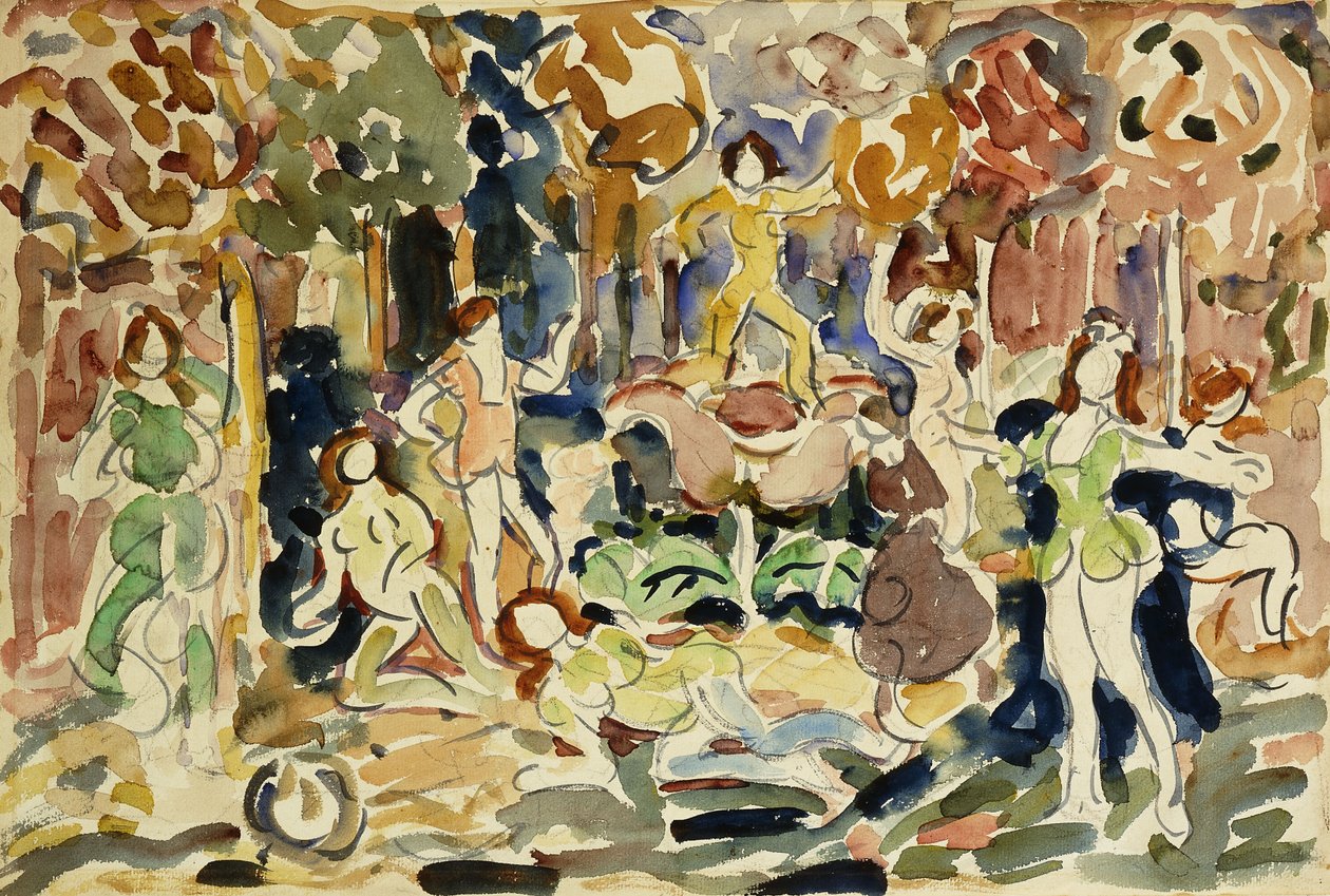 Figuras danzantes, c.1910-13 de Maurice Brazil Prendergast