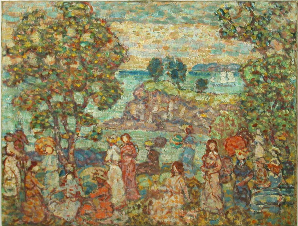 Paisaje (escena de playa) de Maurice Brazil Prendergast