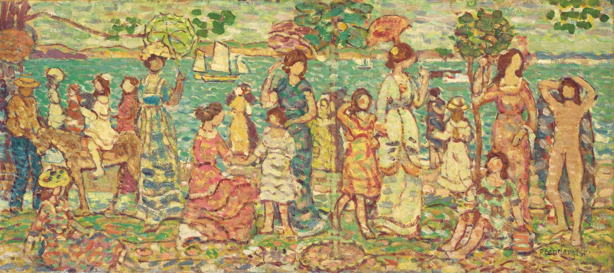 Paseo, c.1914-15 de Maurice Brazil Prendergast