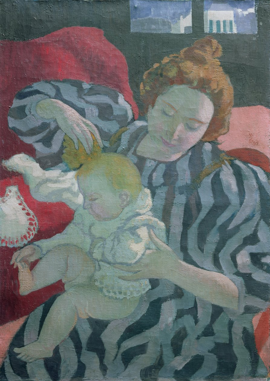 Una madre lavando a su hijo, 1895 de Maurice Denis