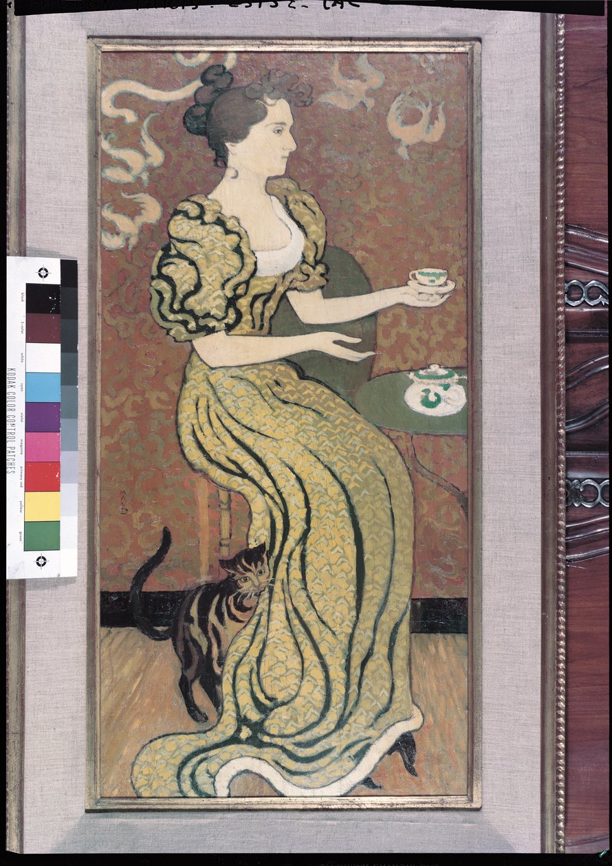 Madame Ranson y su gato, c.1892 de Maurice Denis