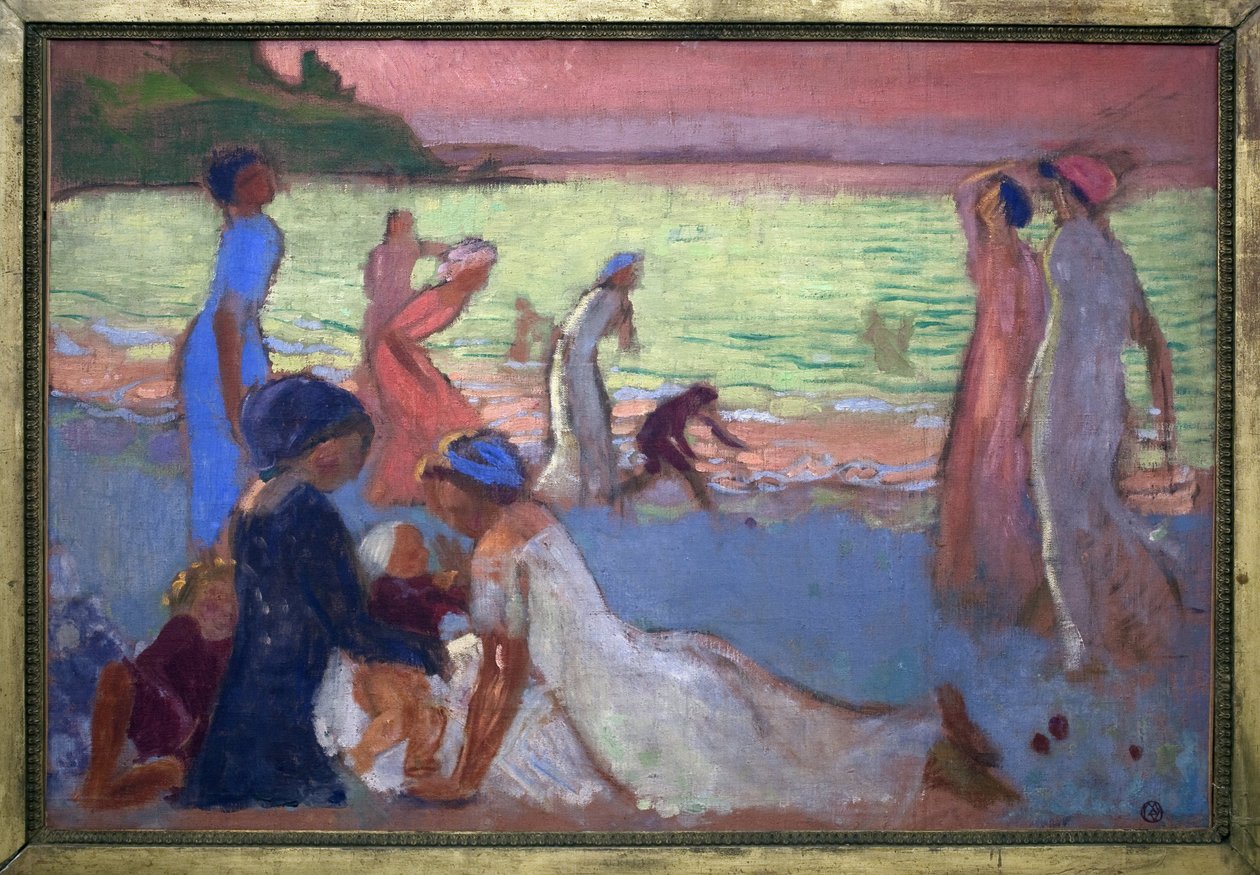 Tarde de septiembre en la playa de Trestignel de Maurice Denis