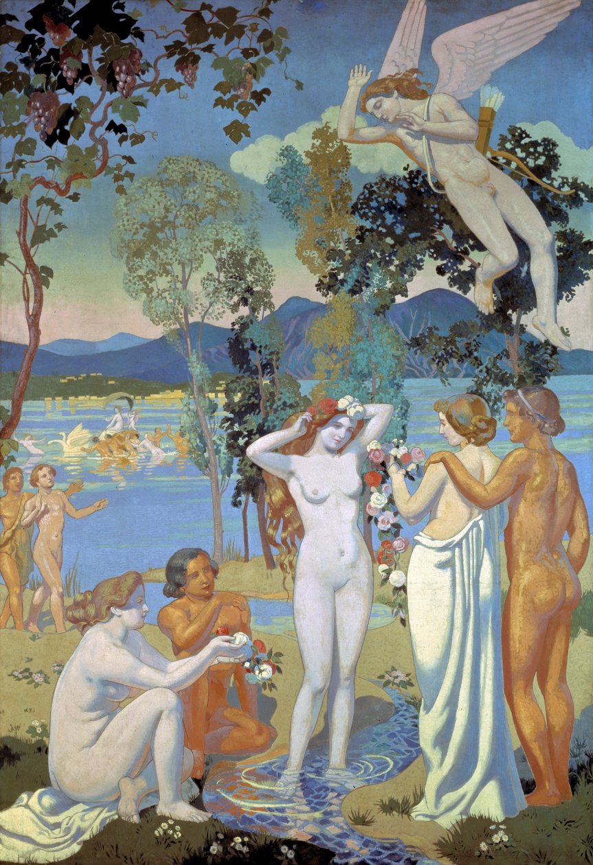 La historia de Psique, 1908 de Maurice Denis