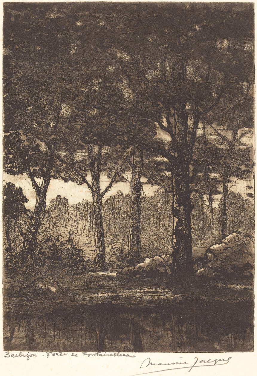 Barbizon: Bosque de Fontainebleau de Maurice Jacque