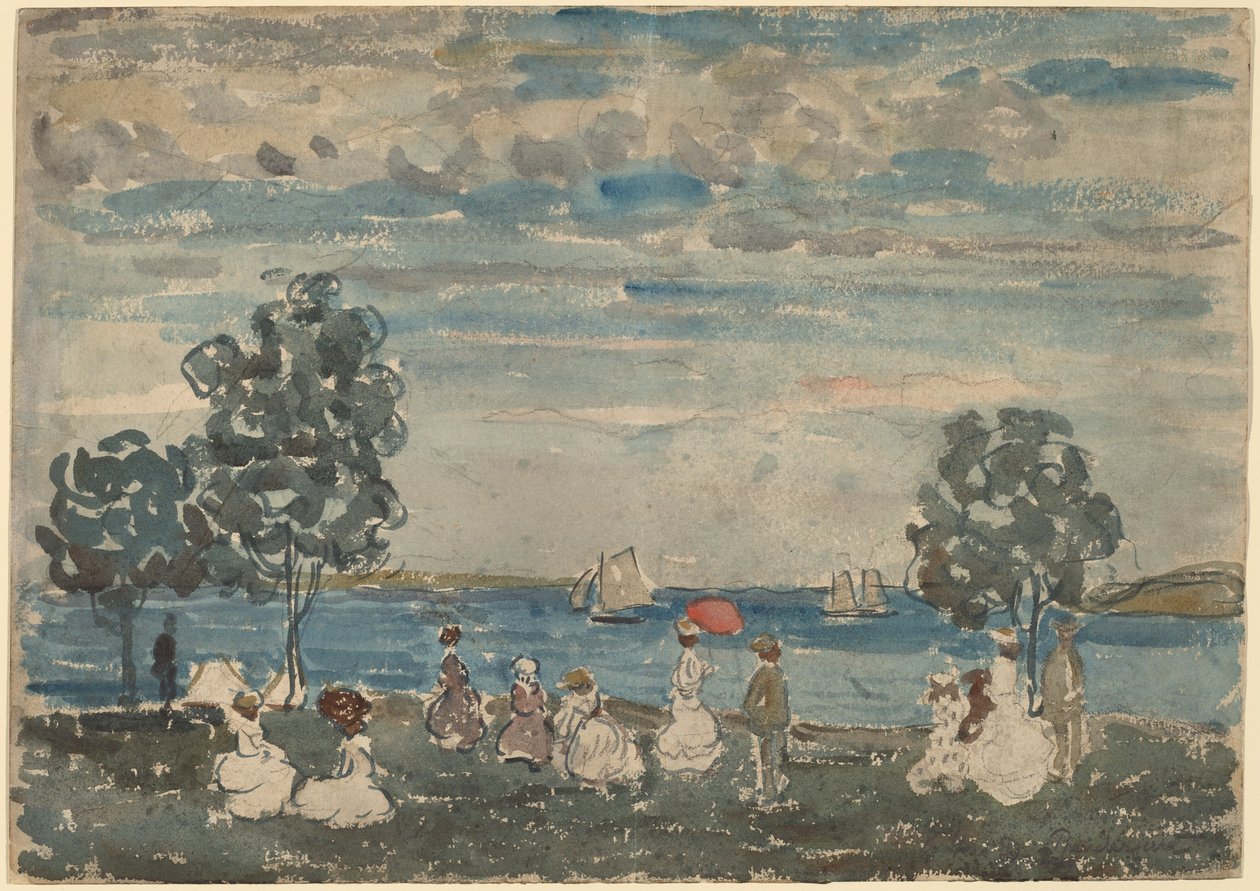 Figuras en una Playa de Maurice Brazil Prendergast