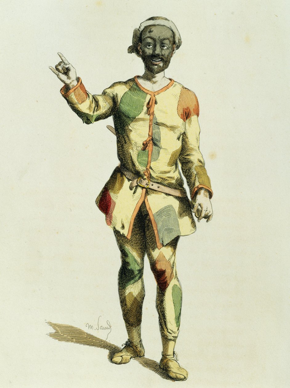 Arlequín en 1570 de Maurice Sand