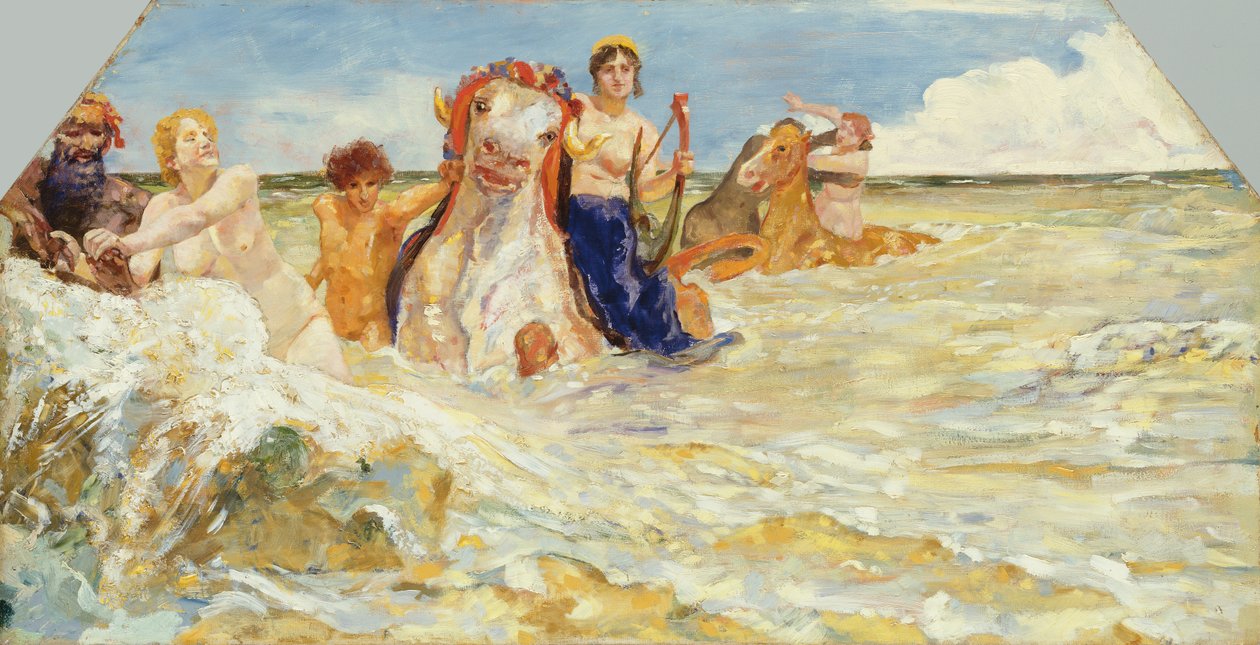 Dioses del Mar en la Resaca, 1884-85 de Max Klinger