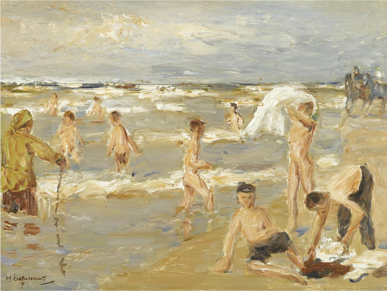 Niños Bañándose de Max Liebermann
