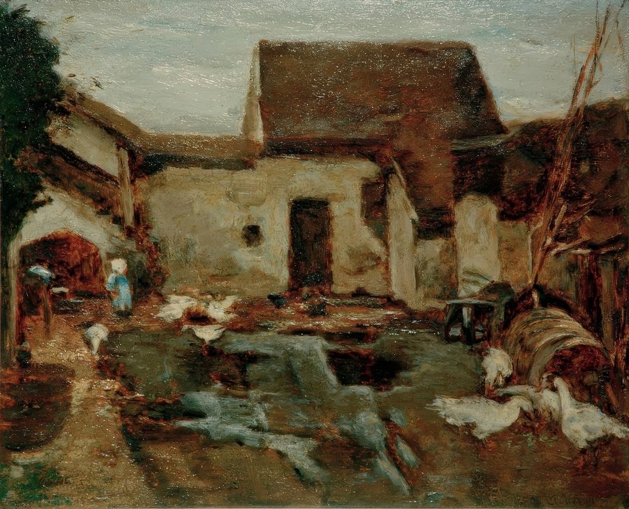 Granja en Barbizon - Estudio de Max Liebermann