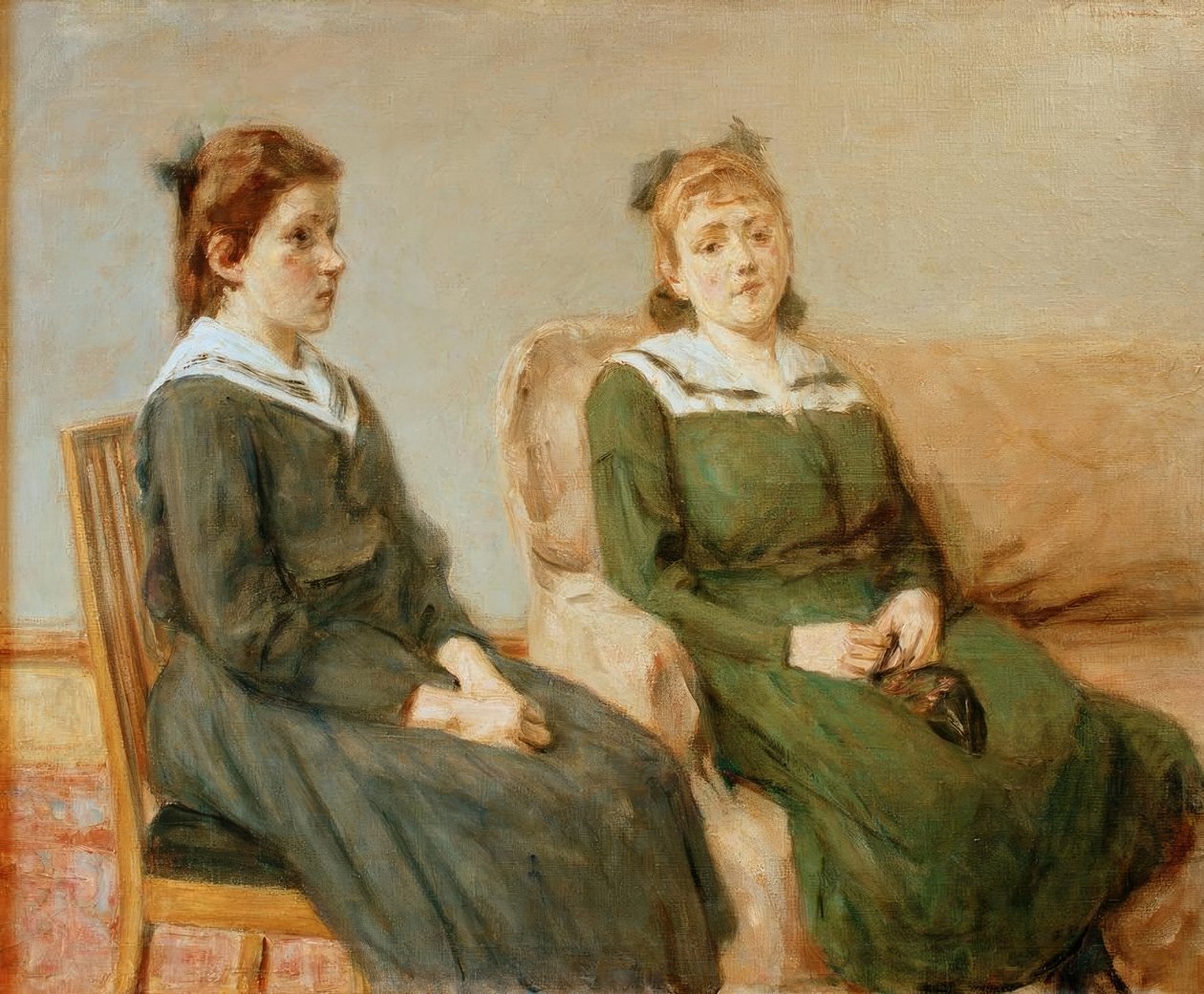 Retrato de las hijas Leder de Max Liebermann