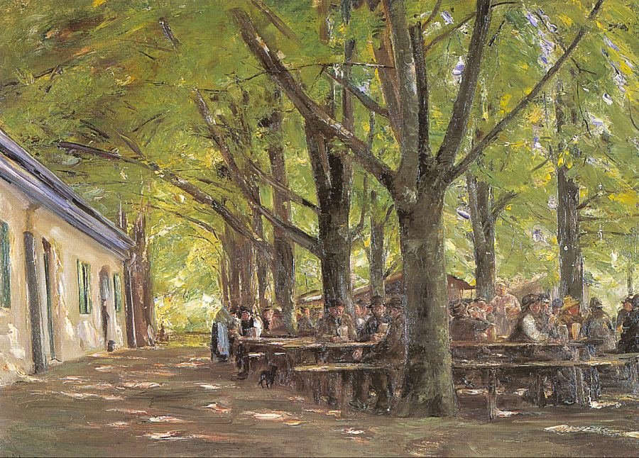 Jardín de Cerveza en Brannenburg de Max Liebermann