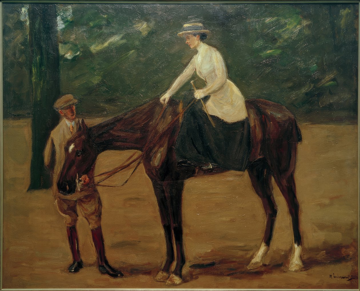 La hija del artista a caballo de Max Liebermann
