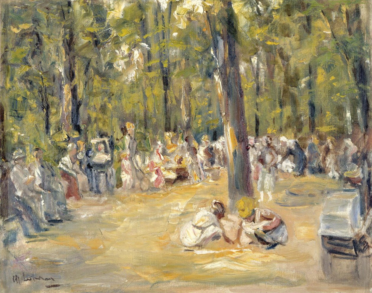 Parque infantil en el Tiergarten de Berlín de Max Liebermann