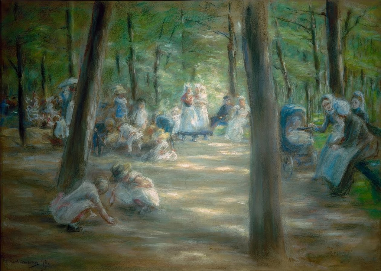 Parque infantil en el Tiergarten de Berlín de Max Liebermann