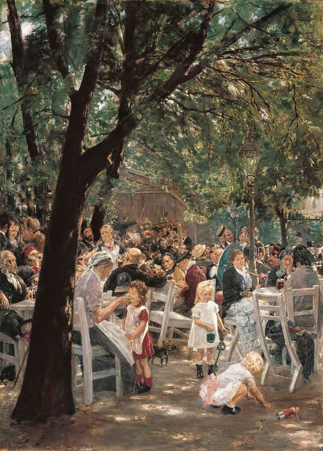 Concierto de cerveza en Múnich de Max Liebermann